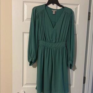 H&M Teal Long Sleeve Dress